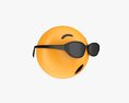 Emoji 084 Speechless With Oval Glasses Modelo 3D