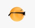 Emoji 084 Speechless With Oval Glasses Modelo 3D