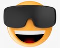 Emoji 087  Laughing With Diving Glasses 3D модель