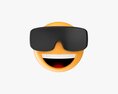 Emoji 087  Laughing With Diving Glasses 3D 모델 