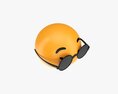 Emoji 088 Speechless With Round Glasses Modello 3D