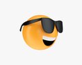 Emoji 089  Laughing With Sunglasses Modelo 3d