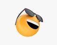 Emoji 089  Laughing With Sunglasses 3D-Modell