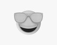 Emoji 089  Laughing With Sunglasses Modelo 3d