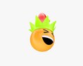 Emoji 090  Laughing With Elf Hat 3D модель