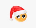 Emoji 093 Disappointed With Santa Hat Modèle 3d