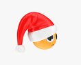 Emoji 093 Disappointed With Santa Hat 3d model