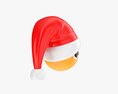 Emoji 093 Disappointed With Santa Hat 3D 모델 