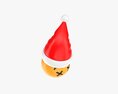Emoji 094 Dizzy With Santa Hat 3d model
