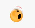 Emoji 094 Dizzy With Santa Hat 3D-Modell