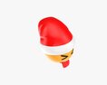 Emoji 095 With Closed Eyes Stuck-Out Tongue And Santa Hat Modèle 3d