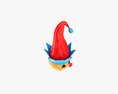 Emoji 096 Yum With Elf Hat 3Dモデル