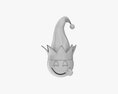 Emoji 096 Yum With Elf Hat Modello 3D