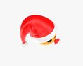 Emoji 097 Kissing Heart With Santa Hat 3D 모델 