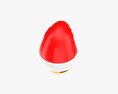 Emoji 099 Confounded With Santa Hat 3d model