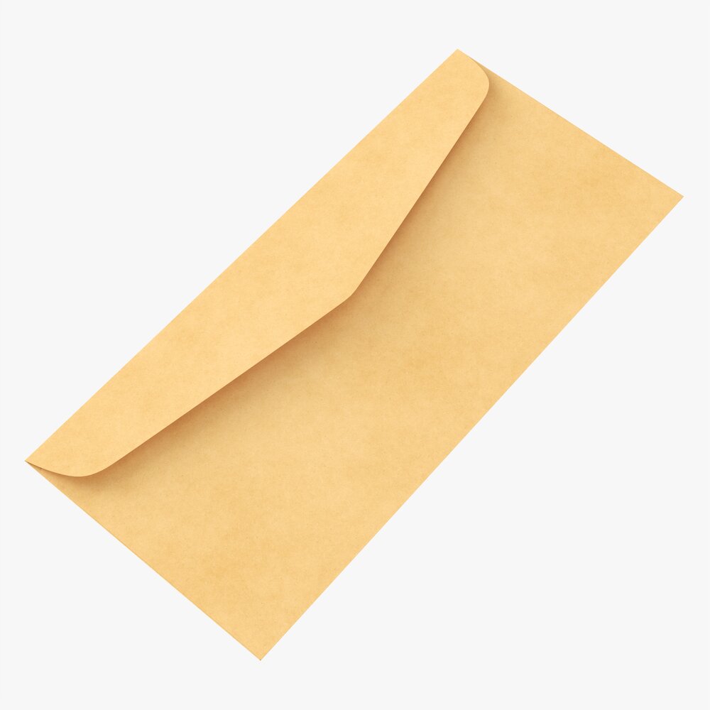Envelope Mockup 02 3D модель