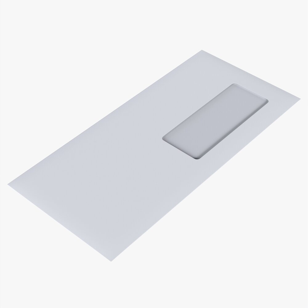Envelope Mockup 04 3D 모델 