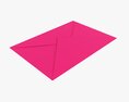 Envelope Mockup 05 Pink 3D 모델 