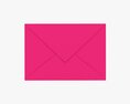 Envelope Mockup 05 Pink Modèle 3d