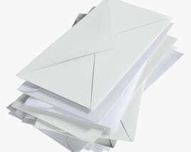 Envelope Stack 3D 모델 