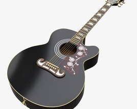 Epiphone J-200 Ec Studio Acoustic Guitar Modèle 3D
