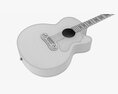 Epiphone J-200 Ec Studio Acoustic Guitar 3D-Modell