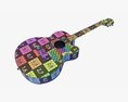 Epiphone J-200 Ec Studio Acoustic Guitar 3D-Modell