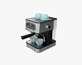 Espresso Coffee Machine With Mug Modello 3D