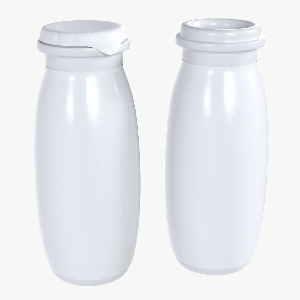 Fermented Milk Drink Bottle Modèle 3D