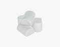 Marshmallows White 3d model