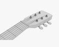 Folk Acoustic Guitar 01 3d model