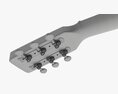 Folk Acoustic Guitar 01 3D модель