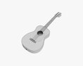 Folk Acoustic Guitar 02 3d model