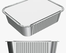Food Foil Tray 01 3D-Modell