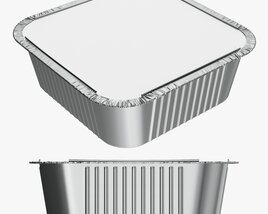 Food Foil Tray 03 3D-Modell