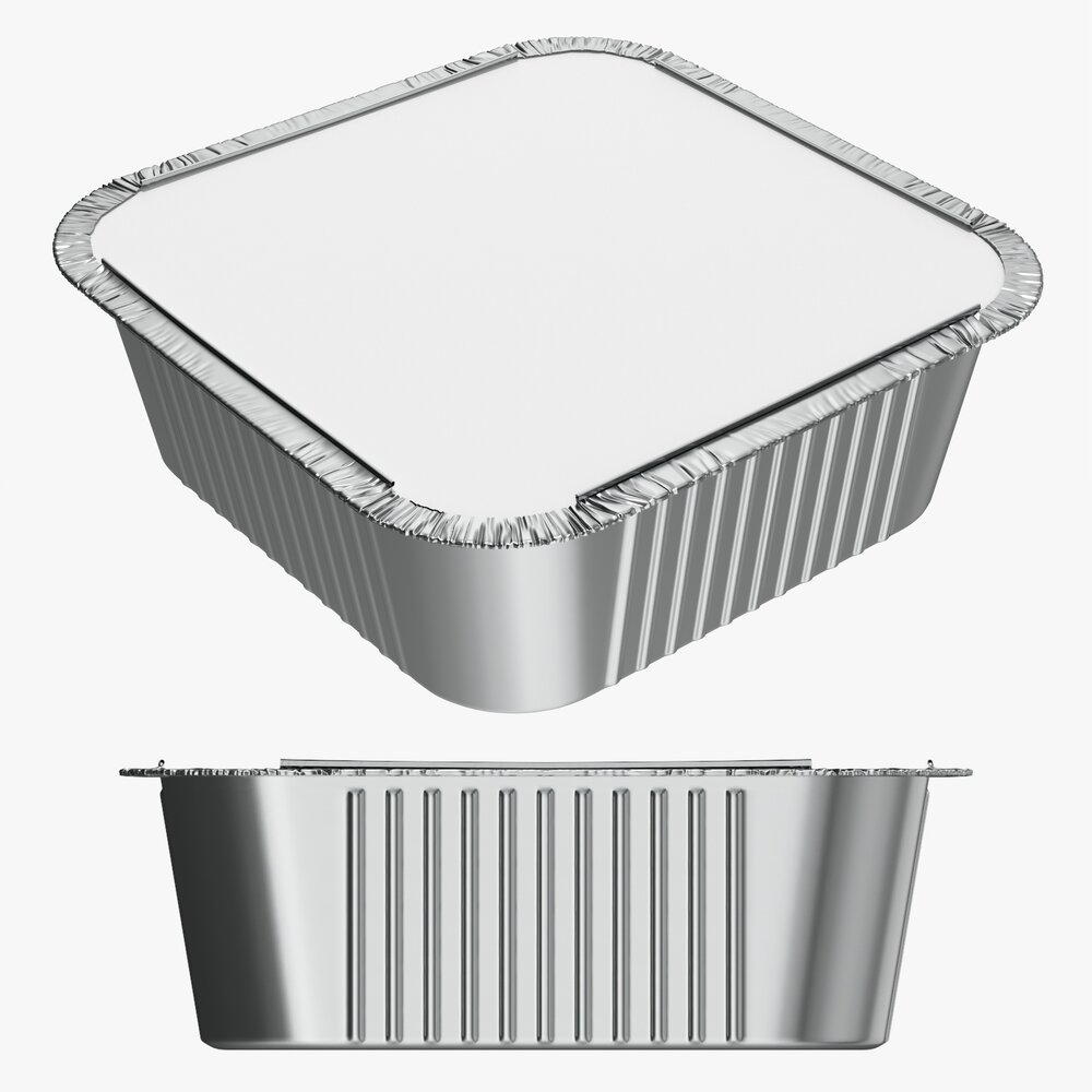 Food Foil Tray 03 3D-Modell