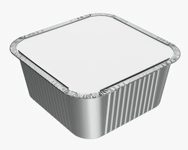 Food Foil Tray 04 3D-Modell