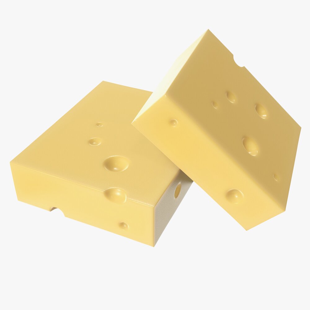 Cheese Square 3D model