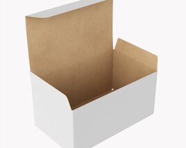 Gift Box Paper 05 Opened Modelo 3d