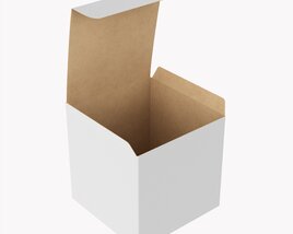Gift Box Paper 06 Opened 3D-Modell
