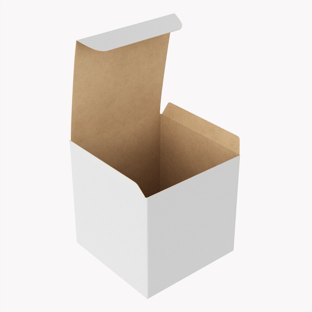 Gift Box Paper 06 Opened Modello 3D