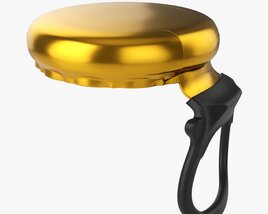 Glass Bottle Ring Pull Cap 3D 모델 
