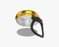 Glass Bottle Ring Pull Cap Modello 3D