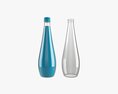 Glass Soda Soft Drink Water Bottle 01 3D модель