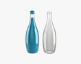 Glass Soda Soft Drink Water Bottle 02 3D модель