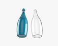 Glass Soda Soft Drink Water Bottle 02 3D 모델 