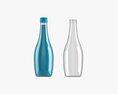Glass Soda Soft Drink Water Bottle 03 3Dモデル