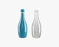 Glass Soda Soft Drink Water Bottle 03 Modello 3D