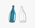 Glass Soda Soft Drink Water Bottle 03 3D 모델 