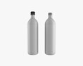 Glass Soda Soft Drink Water Bottle 04 3D 모델 